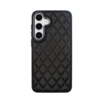 Vivid Diamond Shape PU Leather Case Samsung Galaxy S24+ Black