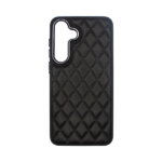 Vivid Diamond Shape PU Leather Case Samsung Galaxy S24+ Black - Image 2