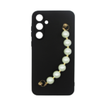 Vivid Silicone Case Pearl Chain Samsung Galaxy A04s Black - Image 2