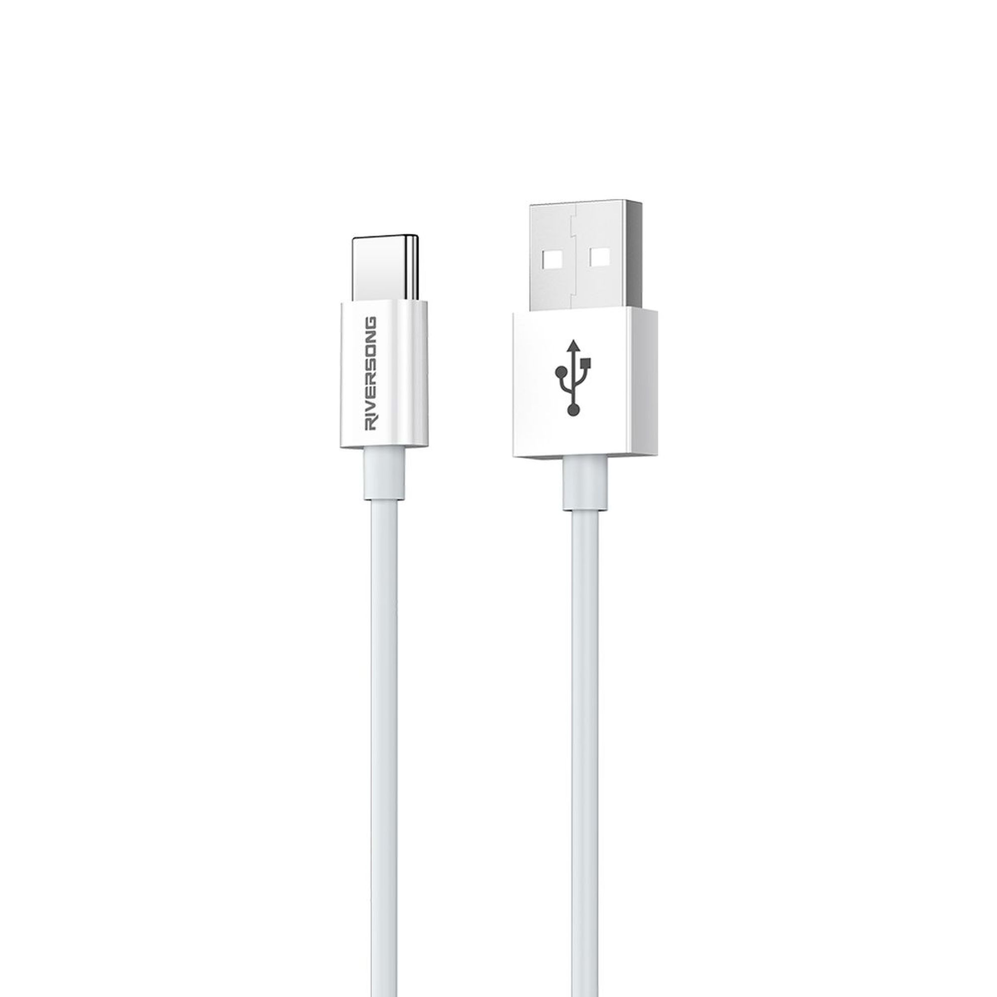 ct71 Riversong Cable USB to Type-C 3A Lotus 08 1.2m White - Image 1