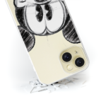 Disney Case Apple iPhone 15 Mickey Partial Print Sketch Transparent - Image 3