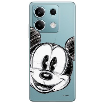 Disney Case Redmi Note 13 5G Mickey Partial Print Sketch Transparent