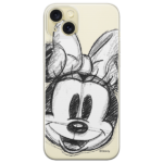 Disney Case Apple iPhone 15 Plus Minnie Partial Print Sketch Transparent