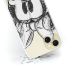 Disney Case Apple iPhone 15 Plus Minnie Partial Print Sketch Transparent - Image 3