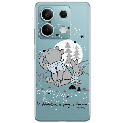 Disney Case Redmi Note 13 5G Winnie the Pooh Partial Print Transparent