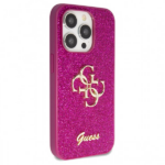 Guess Fixed Glitter 4G Logo Silicone Case Apple iPhone 15 Pro Purple - Image 4