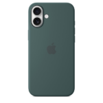 Apple iPhone 16 Plus Silicone Case with MagSafe Lake Green