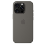 Apple iPhone 16 Pro Silicone Case with MagSafe Stone Gray - Image 3