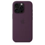 Apple iPhone 16 Pro Silicone Case with MagSafe Plum - Image 3