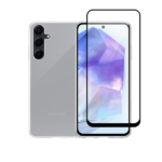 Vivid Set Gelly Case + Full Face Tempered Glass Samsung Galaxy A35 Black