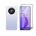 Vivid Set Gelly Case + Full Face Tempered Glass Realme 12 5G Black