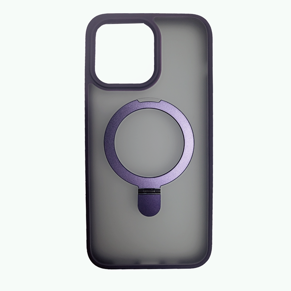 vimagring396pur Vivid Magsafe Ring Stand Case Apple iPhone 15 Purple - Image 1
