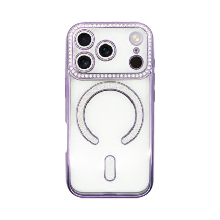 Vivid MagSafe Strass Case Apple iPhone 17 Pro Purple