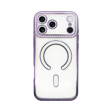 Vivid MagSafe Strass Case Apple iPhone 17 Pro Max Purple