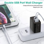 Riversong Travel Adapter SafeKub D2 2.4A Dual USB Black - Image 2