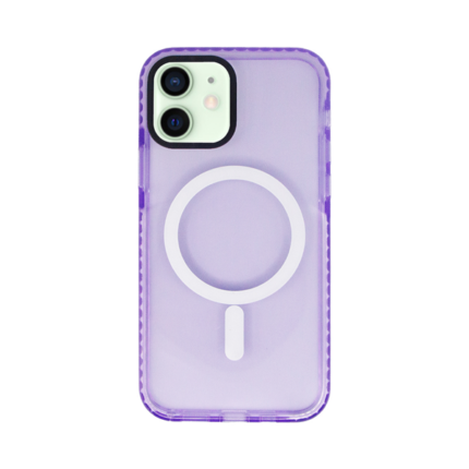 Vivid Magsafe Silicone Case Apple iPhone 12/12 Pro Purple