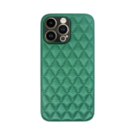 Vivid Diamond Shape PU Leather Case Apple iPhone 14 Pro Max Green