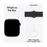 Apple Watch Series 10 GPS 46mm Jet Black Aluminium Case with Black Sport Band (M/L) - Image 3